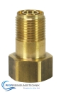 TR20 Adapter Stahlrohr aus Messing / TR20 IG : M18 AG